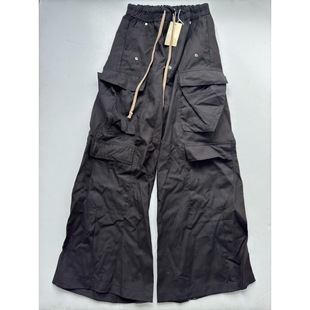 mnml Men’s RAVE DOUBLE CARGO PANTS In Black Size Small NWT!